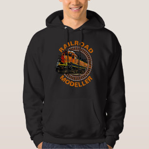Tekstrail modelleren Oranje dieseltrein wijzigen Hoodie