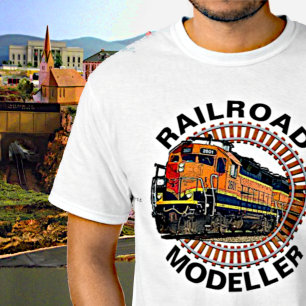 Tekstrail modelleren Oranje dieseltrein wijzigen T-shirt