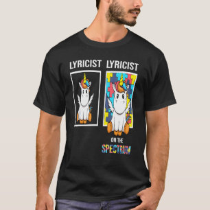 Tekstschrijver Mensen Met Autisme Puzzel Eenhoorn T-shirt