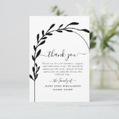 Tekstscript bijvoegen Begeleidende tekst Bedankkaart (Staand voorkant)