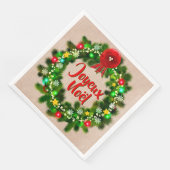 Tekstserviette de table joyeux noël diner bewerken servet (Hoek)