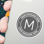 tekstSjabloon | Grijs Sticker