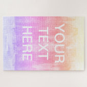 TekstSjabloon toevoegen | Kleurrijke gradiëntachte Legpuzzel (Horizontaal)