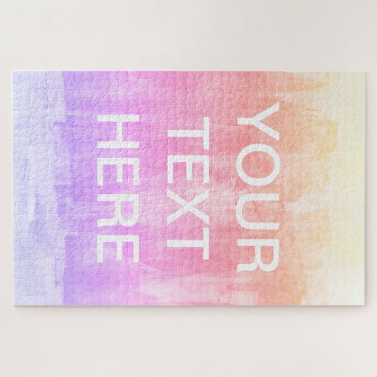 TekstSjabloon toevoegen | Kleurrijke gradiëntachte Legpuzzel (Horizontaal)