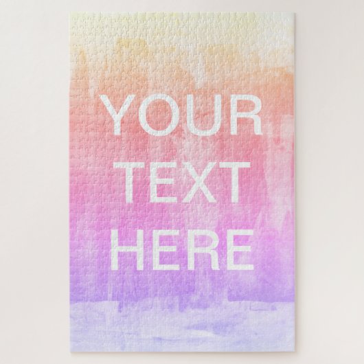 TekstSjabloon toevoegen | Kleurrijke gradiëntachte Legpuzzel (Verticaal)