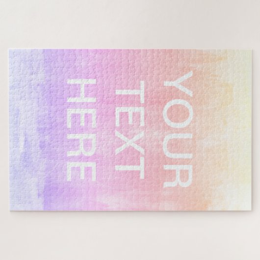 TekstSjabloon toevoegen | Kleurrijke gradiëntachte Legpuzzel (Horizontaal)