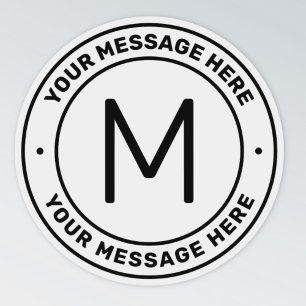 tekstSjabloon Transparantie Sticker
