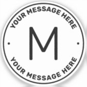 tekstSjabloon | Transparantie Sticker (Voorkant)