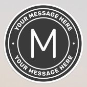 tekstSjabloon | Zwart Sticker