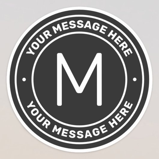  tekstSjabloon | Zwart Sticker