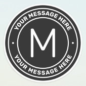 tekstSjabloon | Zwart Sticker