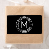  tekstSjabloon | Zwart-wit Etiket (Insitu)