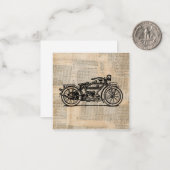  tekststijl voor motorfietsen notitiekaartje (Voorkant / Achterkant in situ)