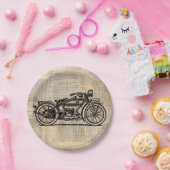  tekststijl voor motorfietsen papieren bordje (Feest)