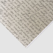 teksttekenpapier voor script tissuepapier (Detail)