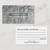 tekstuitsteeksel visitekaartje (Voorkant / Achterkant)