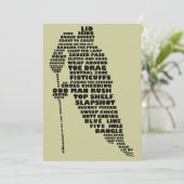 Tekstuitvindingen voor Hockey Player Kaart (Staand voorkant)