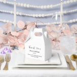 Tekstvak Bedankdoosjes<br><div class="desc">Party gunst box wordt getoond in een elegante witte kleur. Pas dit item aan en wijzig de voorbeeldtekst in de jouwe. Tip: Voeg gewoon je geweldige lekkernijen toe en voeg wat feestelijk lint toe.</div>