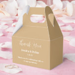 Tekstvak Bedankdoosjes<br><div class="desc">Party gunst box wordt getoond in een twig kleur. Pas dit item aan en wijzig de voorbeeldtekst in de jouwe. Tip: Voeg gewoon je geweldige lekkernijen toe en voeg wat feestelijk lint toe.</div>
