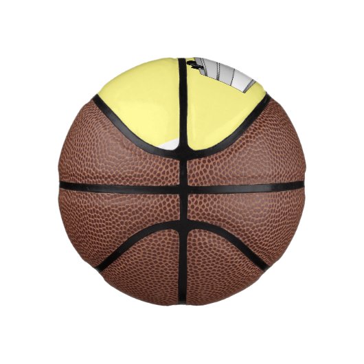 Tekstvak cartoon basketbal (Rechts)