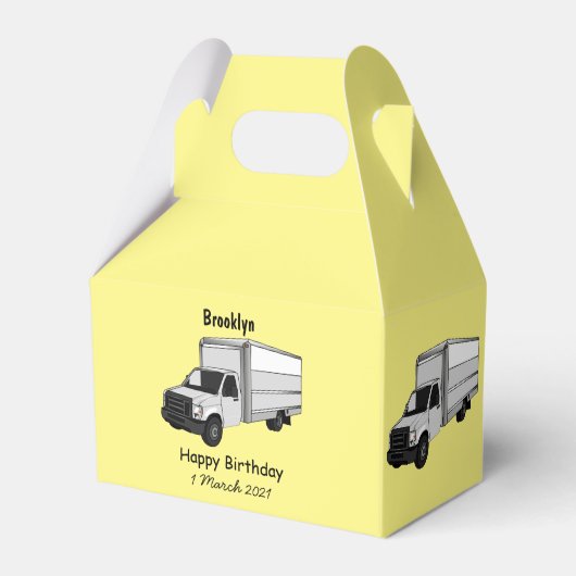 Tekstvak cartoon bedankdoosjes (Voorkant Zijde)