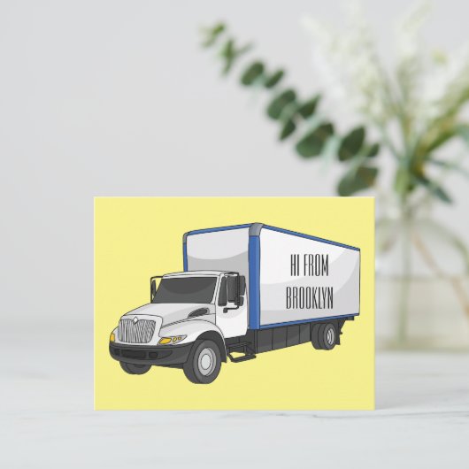 Tekstvak cartoon briefkaart (Staand voorkant)