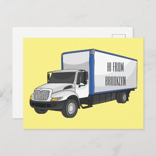 Tekstvak cartoon briefkaart (Voorkant / Achterkant)