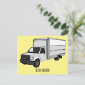 Tekstvak cartoon briefkaart (Staand voorkant)