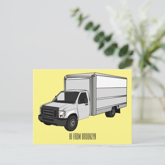 Tekstvak cartoon briefkaart (Staand voorkant)