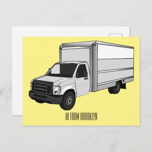 Tekstvak cartoon briefkaart (Voorkant / Achterkant)