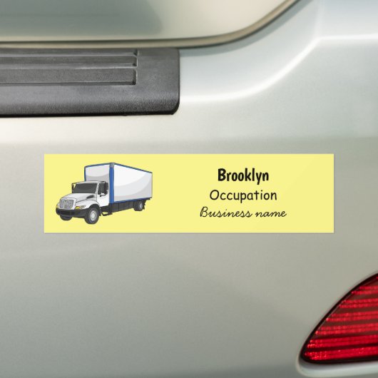 Tekstvak cartoon bumpersticker (Op auto)