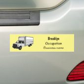 Tekstvak cartoon bumpersticker (Op auto)