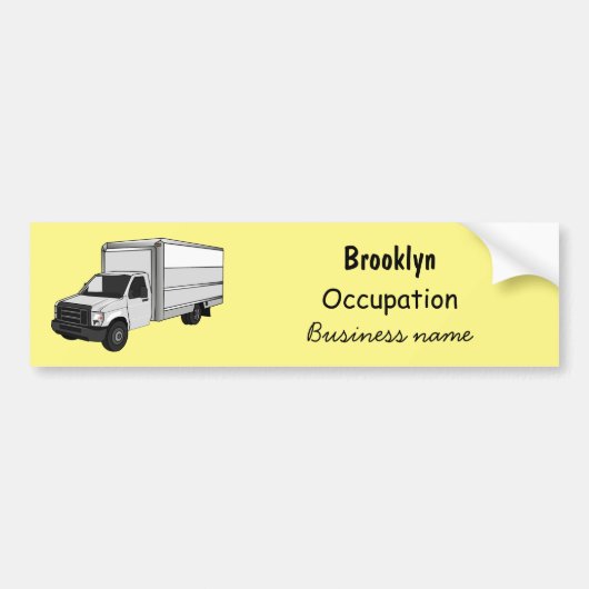 Tekstvak cartoon bumpersticker (Voorkant)