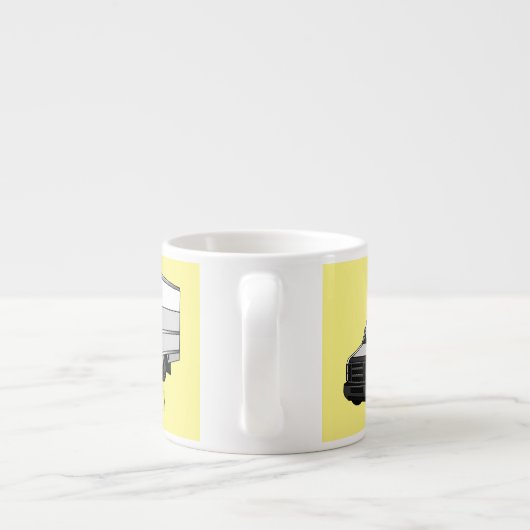 Tekstvak cartoon espresso kop (Achterkant)