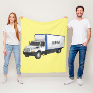 Tekstvak cartoon fleece deken