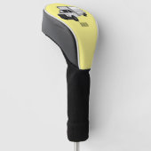 Tekstvak cartoon golfheadcover (Schuin)