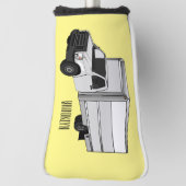 Tekstvak cartoon golfheadcover (Draai 90)