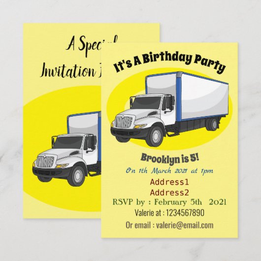 Tekstvak cartoon kaart (Voorkant / Achterkant)