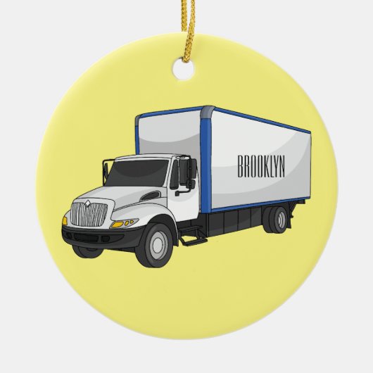 Tekstvak cartoon keramisch ornament (Voorkant)