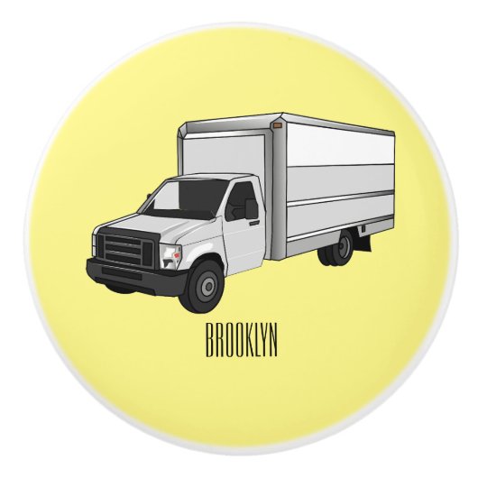 Tekstvak cartoon keramische knop (Voorkant)