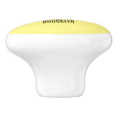 Tekstvak cartoon keramische knop (Zijkant)