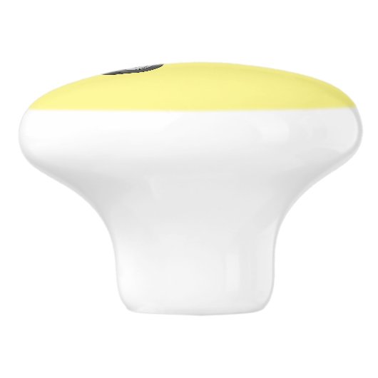 Tekstvak cartoon keramische knop (Zijkant)