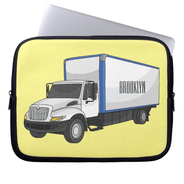 Tekstvak cartoon laptop sleeve (Voorkant)