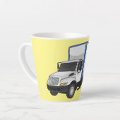 Tekstvak cartoon latte mok (Linkerhoek)