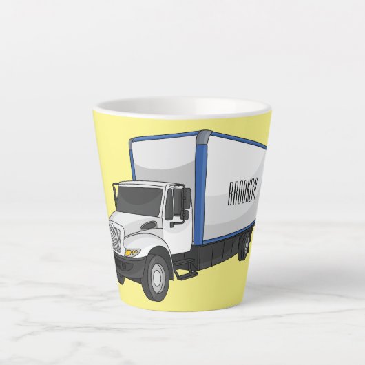 Tekstvak cartoon latte mok (Voorkant)