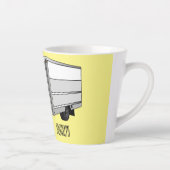 Tekstvak cartoon latte mok (Rechts)