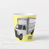 Tekstvak cartoon latte mok (Voorkant)