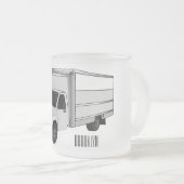 Tekstvak cartoon matglas koffiemok (Voorkant rechts)