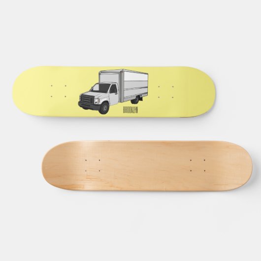 Tekstvak cartoon persoonlijk skateboard (Horizontaal)