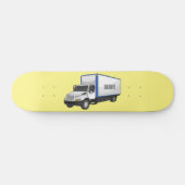 Tekstvak cartoon persoonlijk skateboard (Horizontaal)